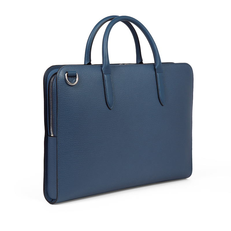 Ultra Slim Briefcase with Zip Front in Ludlow