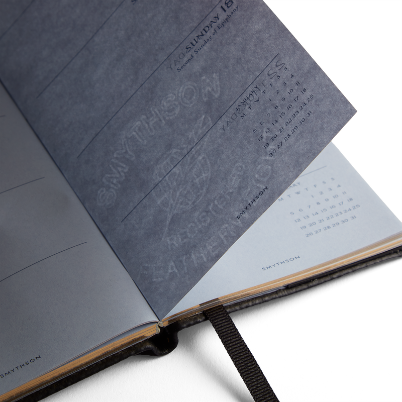 Agenda Panama 2025-2026 con layout settimanale e tasca