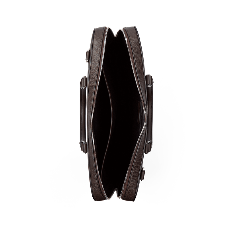 Smythson Slim Briefcase with Zip Front in Ludlow