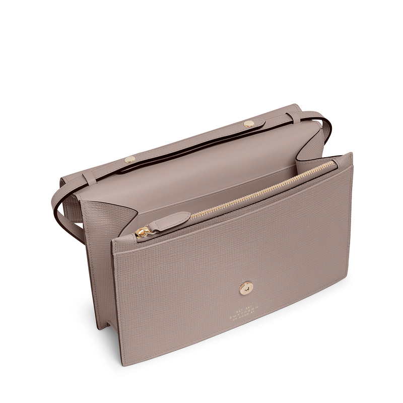 Smythson Envelope Crossbody Bag in Panama