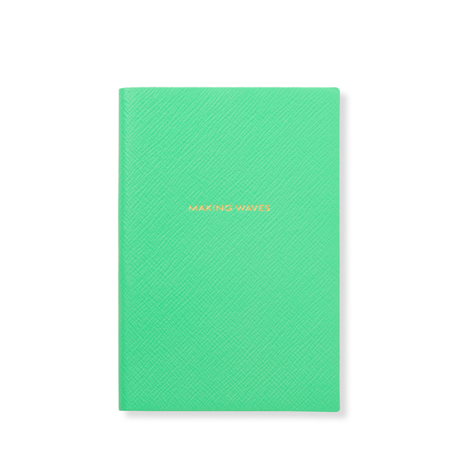 Smythson x Hunza G 'Making Waves' Chelsea Notebook in Panama