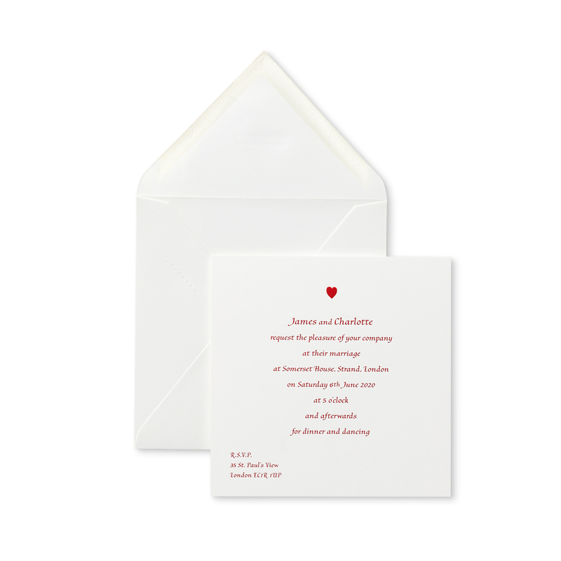 Square Wedding Invitation