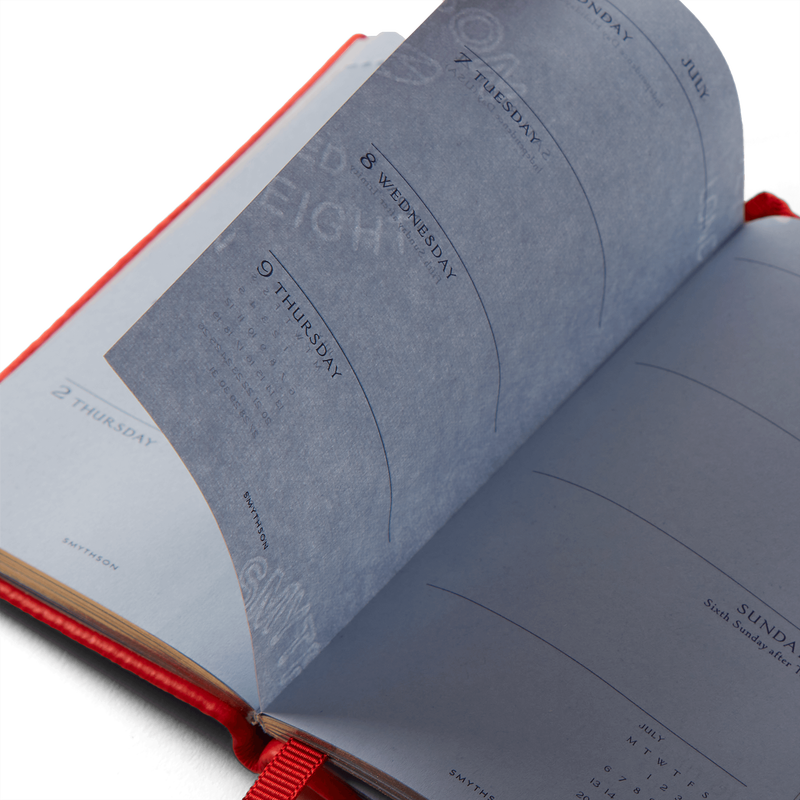 Smythson 2026 Wafer Weekly Journal with Pencil in Panama 
