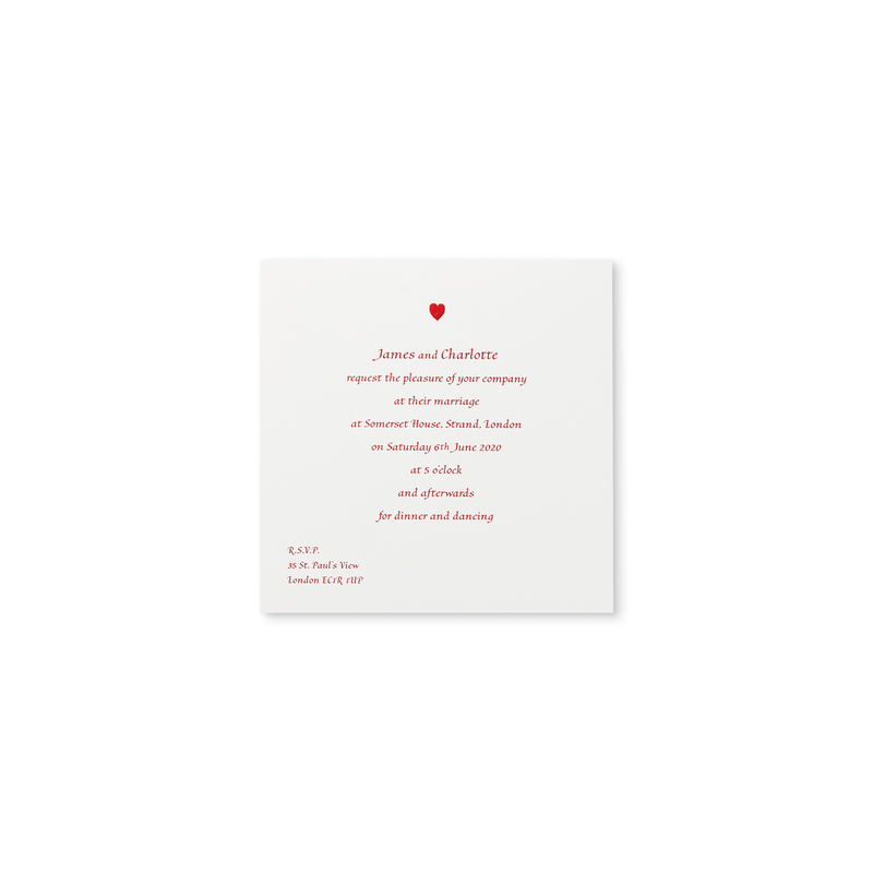 Square Wedding Invitation