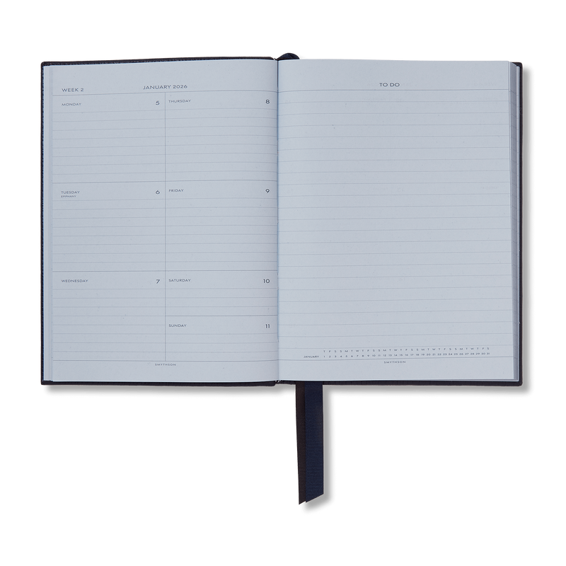 Smythson 2026 Soho Weekly Diary in Ludlow