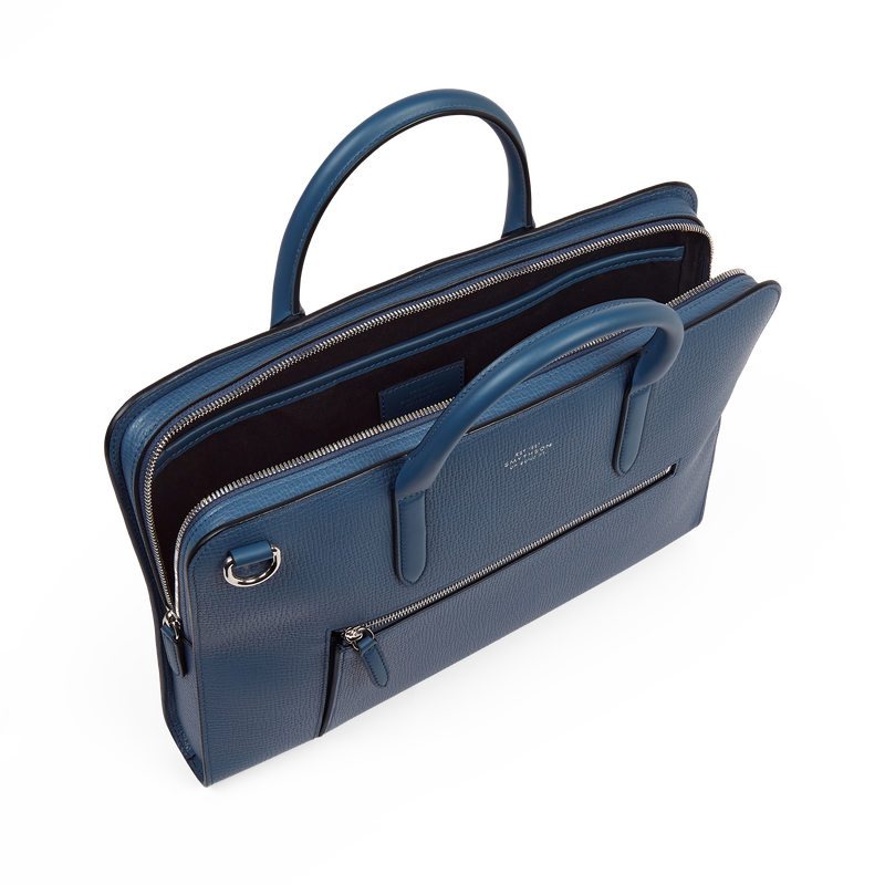 Ultra Slim Briefcase with Zip Front in Ludlow