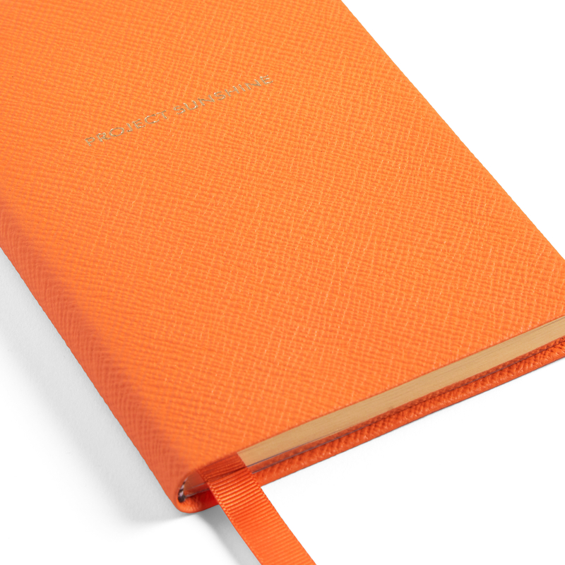 Smythson x Hunza G 'Project Sunshine' Chelsea Notebook in Panama