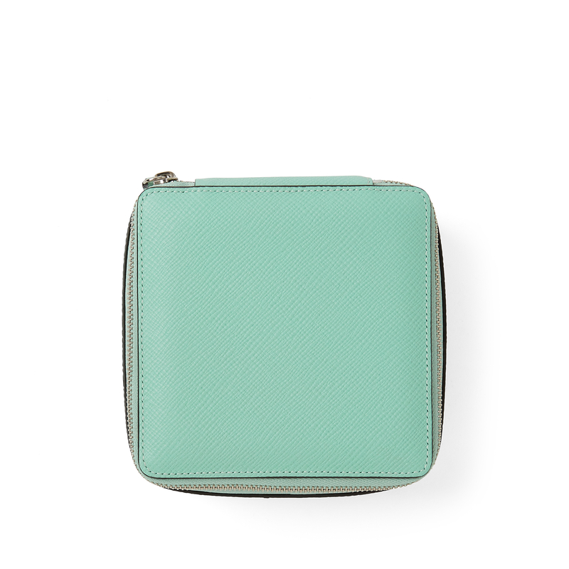 Smythson Large Square Trinket Case in Panama