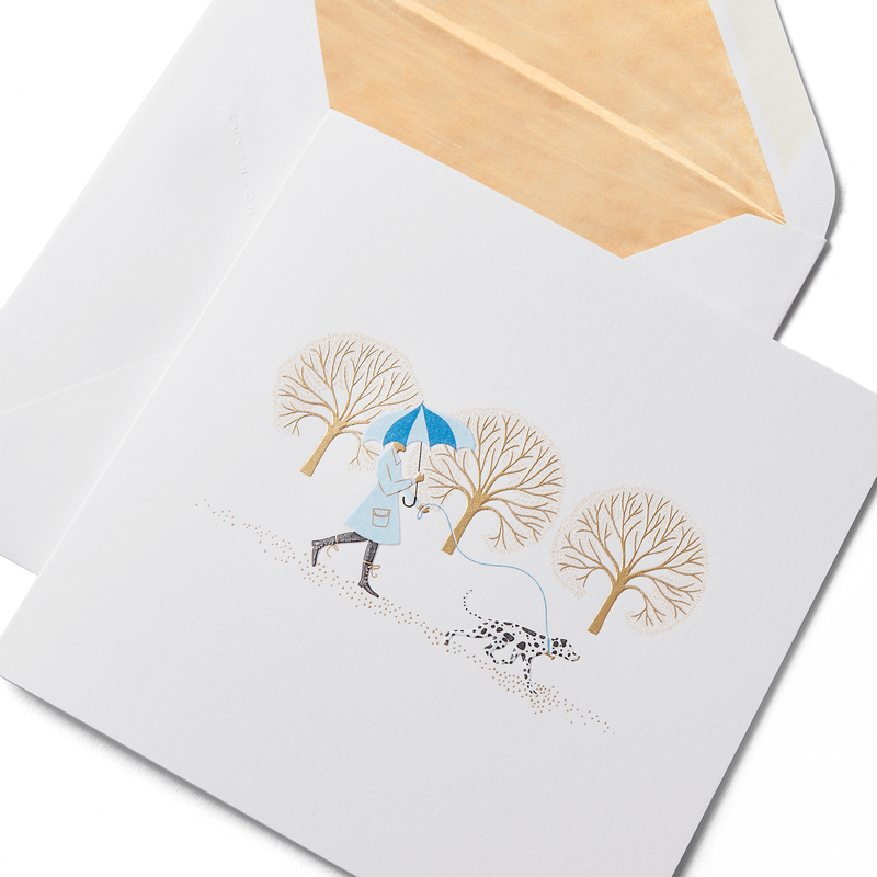 Dog on a Lead Card