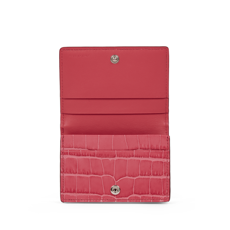 Folded Card Case with Snap Closure in Mara