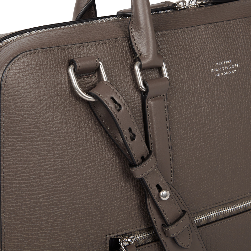 Slim Briefcase with Zip Front in Ludlow