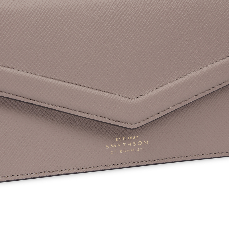 Smythson Umhängetasche aus Panama mit Umschlag und Portemonnaie