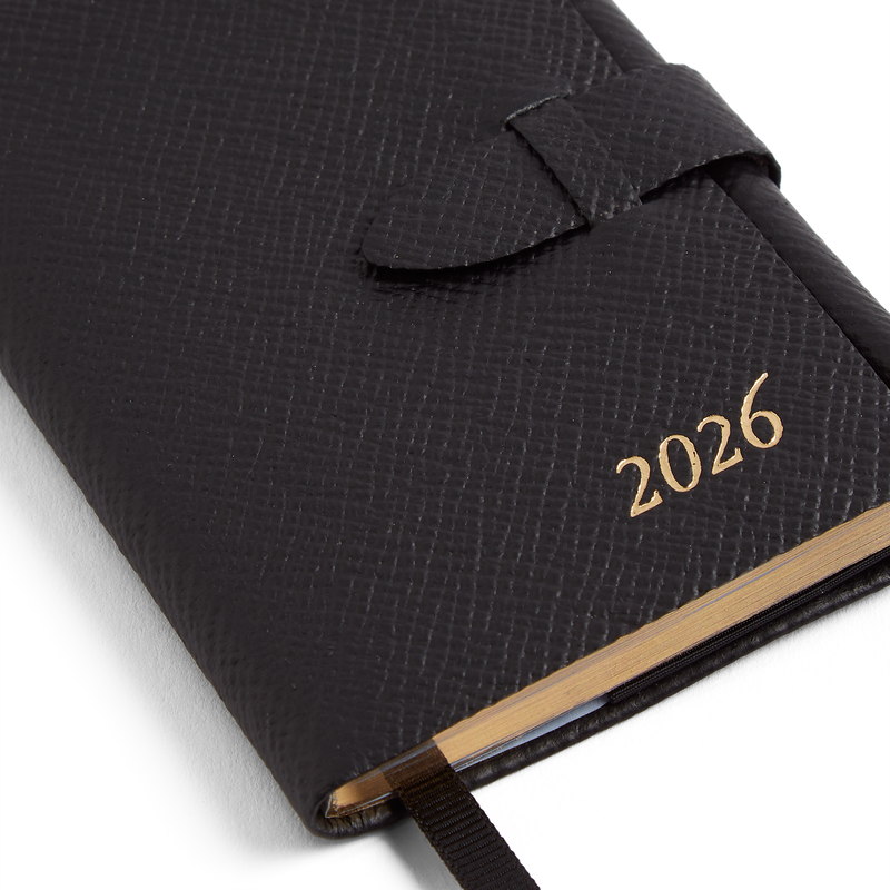 Smythson 2026 Wafer Weekly Diary with Pencil in Panama