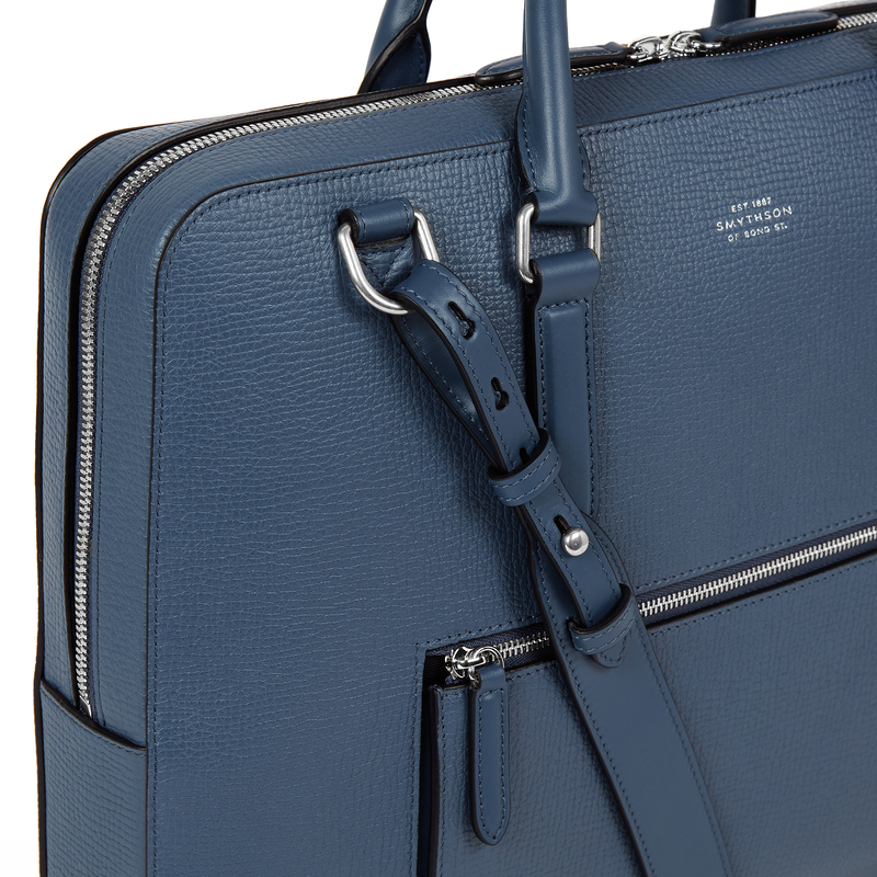 Slim Briefcase with Zip Front in Ludlow