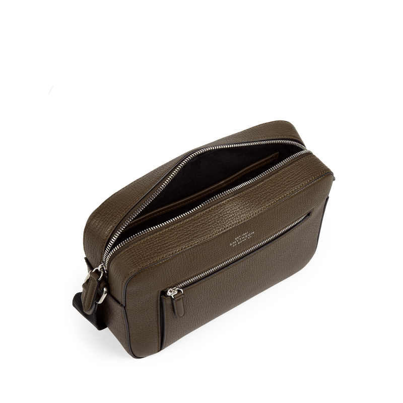 Smythson Zip Crossbody Bag in Ludlow