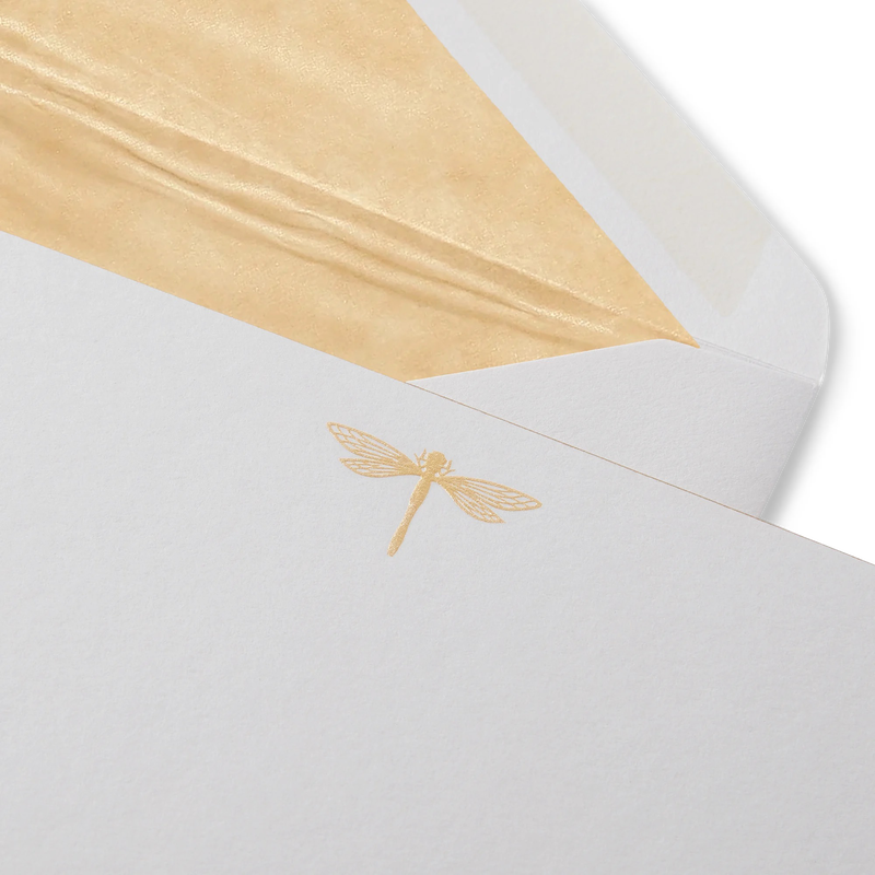 Dragonfly Motif Correspondence Cards