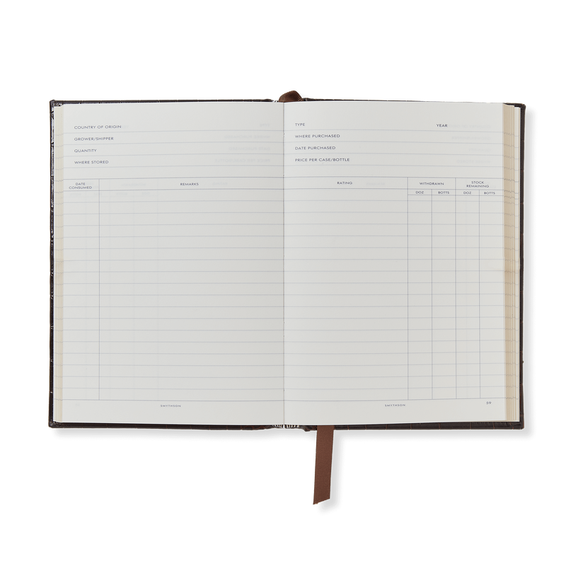 Cellar book con copertina rigida in Mara
