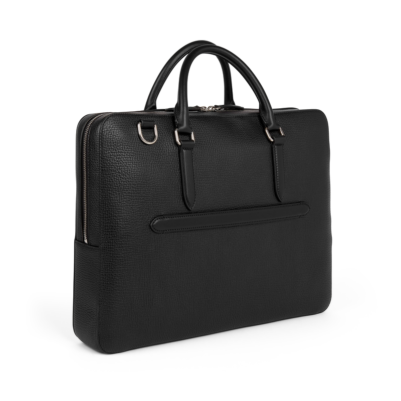 Slim Briefcase with Zip Front in Ludlow