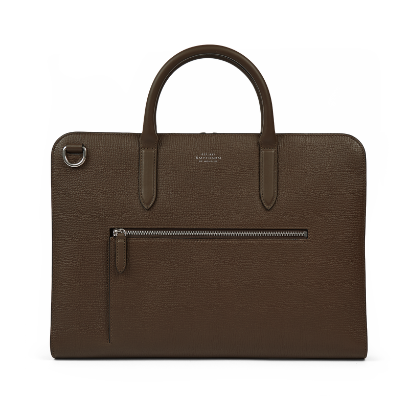 Smythson Ultra Slim Briefcase with Zip Front in Ludlow