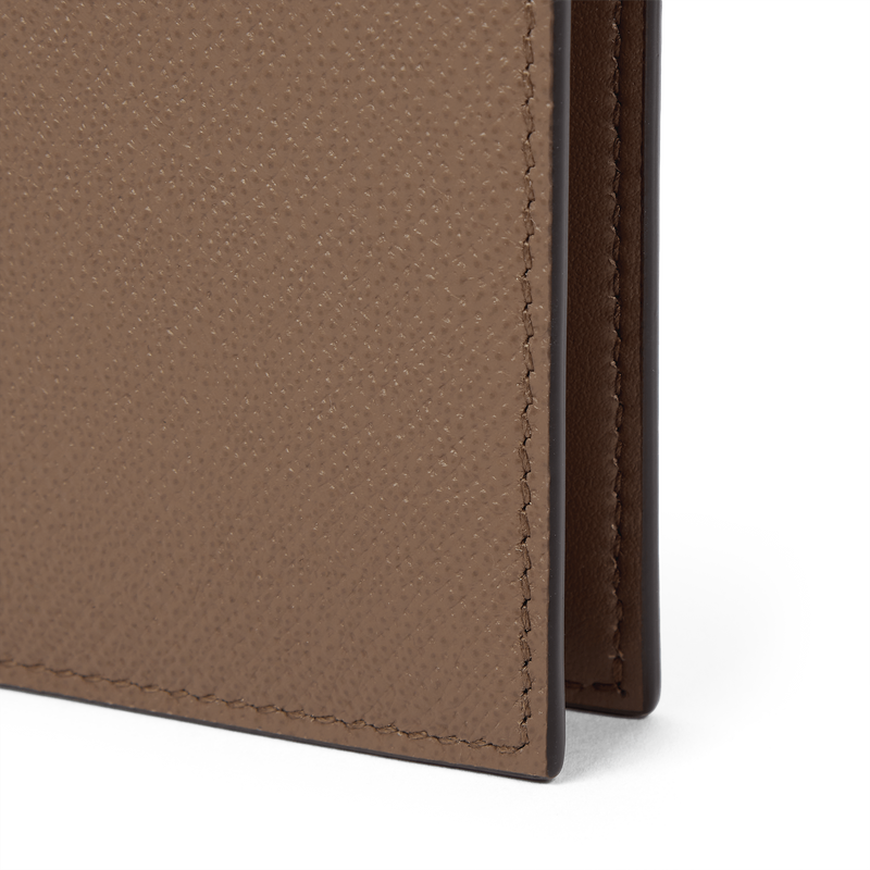 Smythson 6 Card Slot Folded Card Holder in Panama