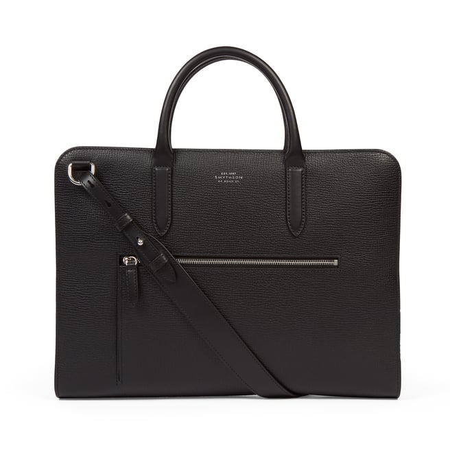 Ultra Slim Briefcase with Zip Front in Ludlow