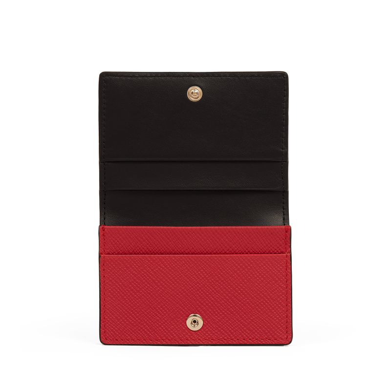 Folded Card Case with Snap Closure in Panama