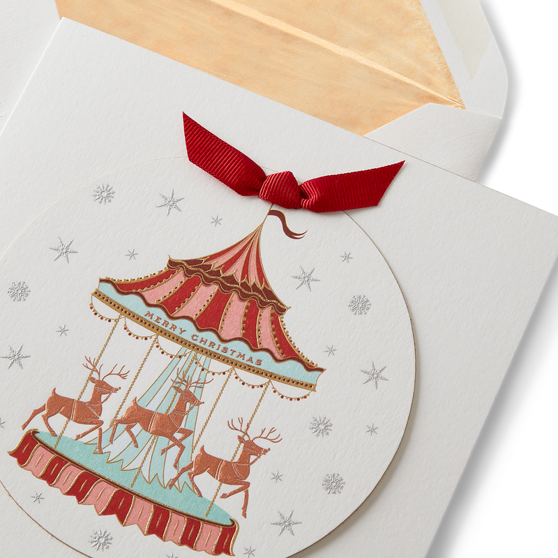 Carousel Christmas Card