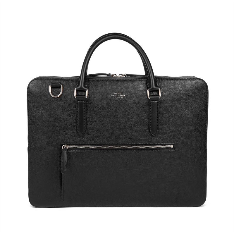 Slim Briefcase with Zip Front in Ludlow