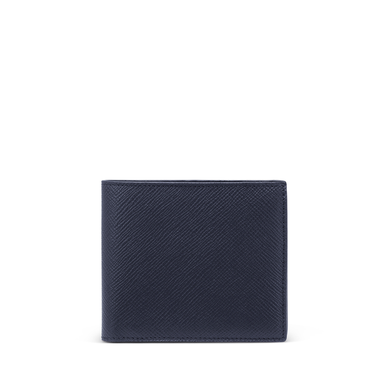 Smythson 4 Card Slot Wallet with Coin Case in Panama