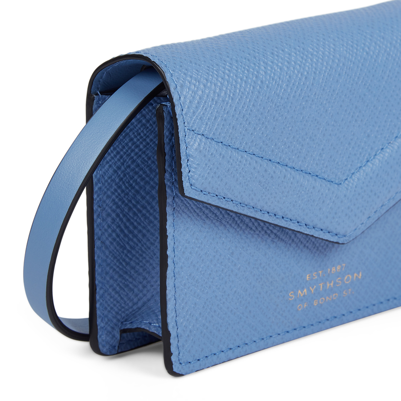 Smythson Portatessere a tracolla a busta in Panama