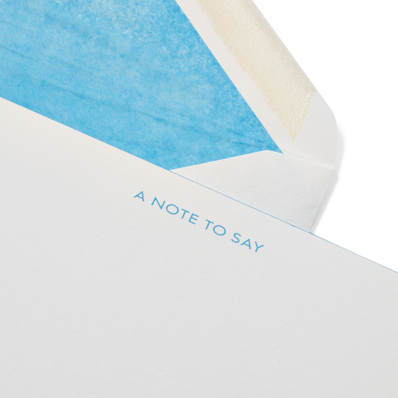 A Note To Say Correspondence Cards