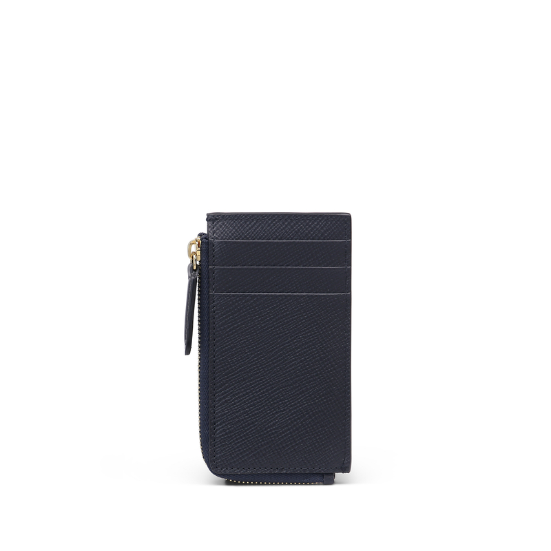 Smythson 3 Card Slot Coin Purse in Panama