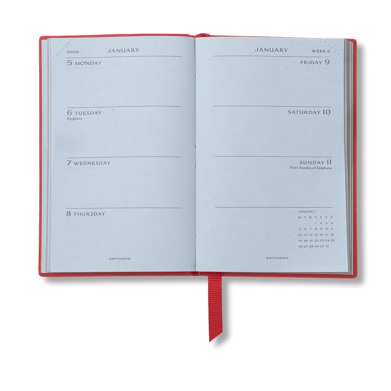 Smythson 2026 Wafer Weekly Journal in Panama 
