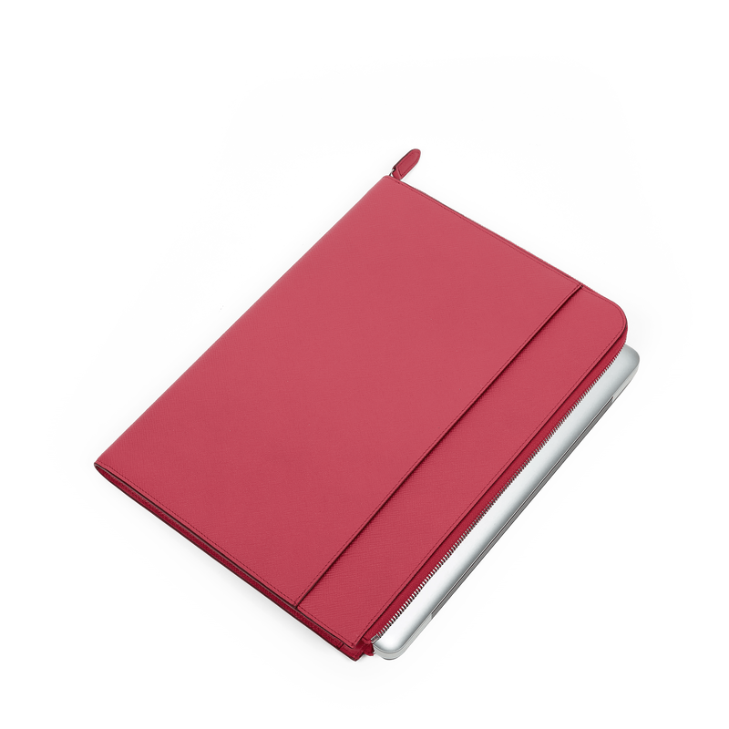 Smythson Small Laptop Case in Panama