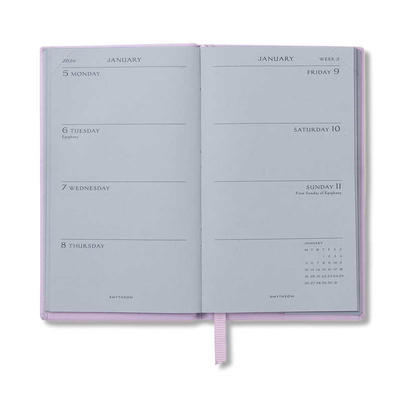 Smythson 2026 Panama Weekly Journal with Pocket 