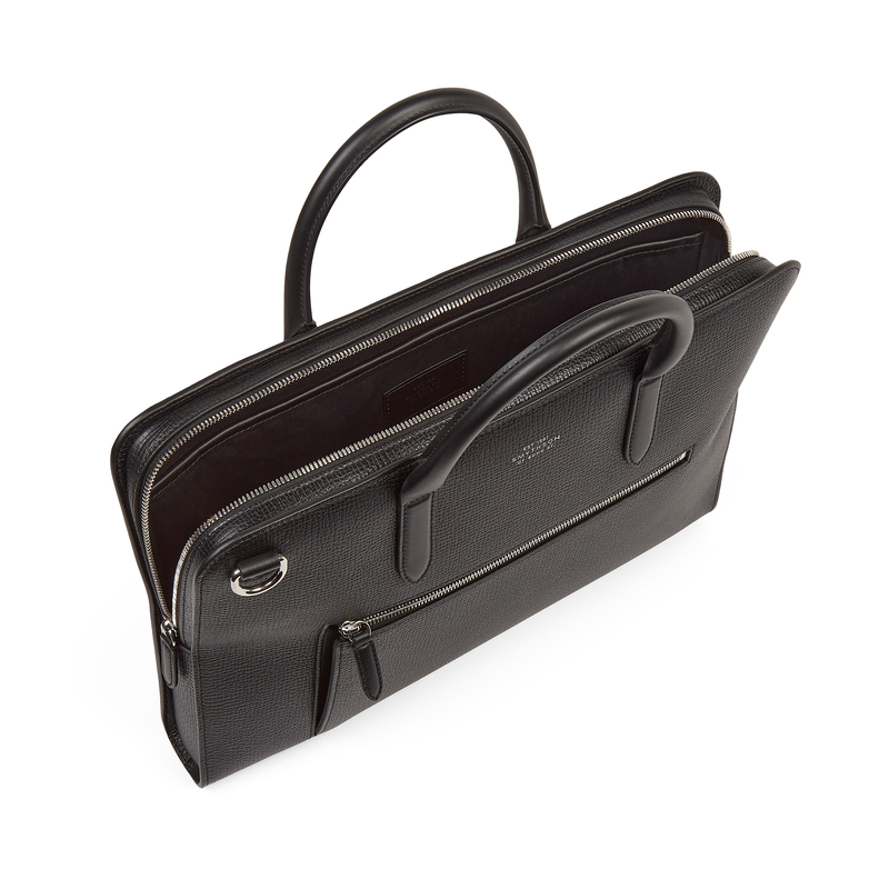 Ultra Slim Briefcase with Zip Front in Ludlow