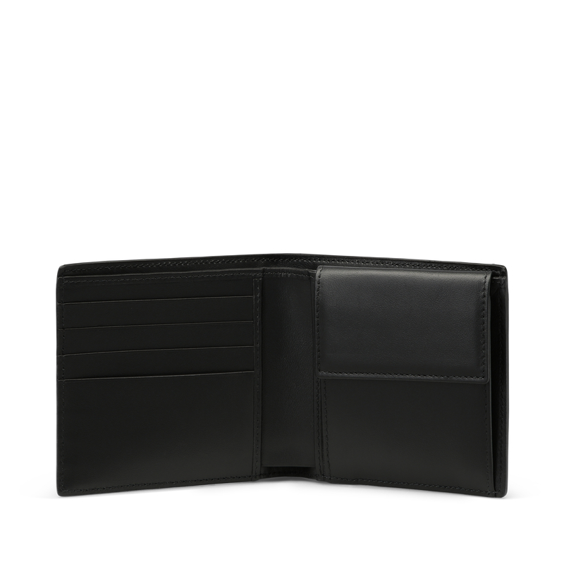 Smythson 4 Card Slot Wallet with Coin Case in Panama