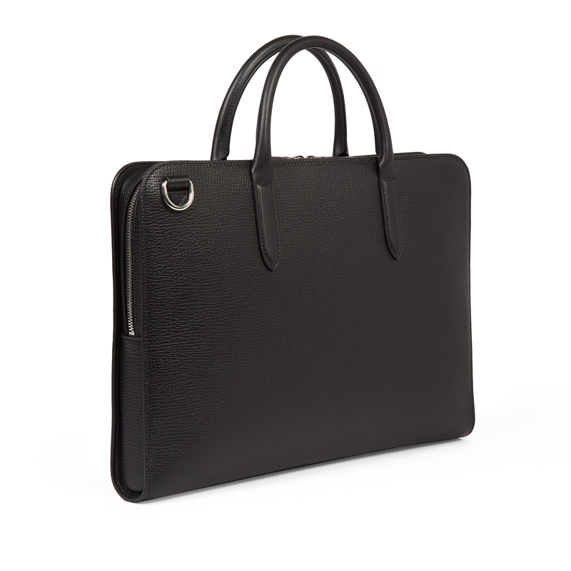 Ultra Slim Briefcase with Zip Front in Ludlow