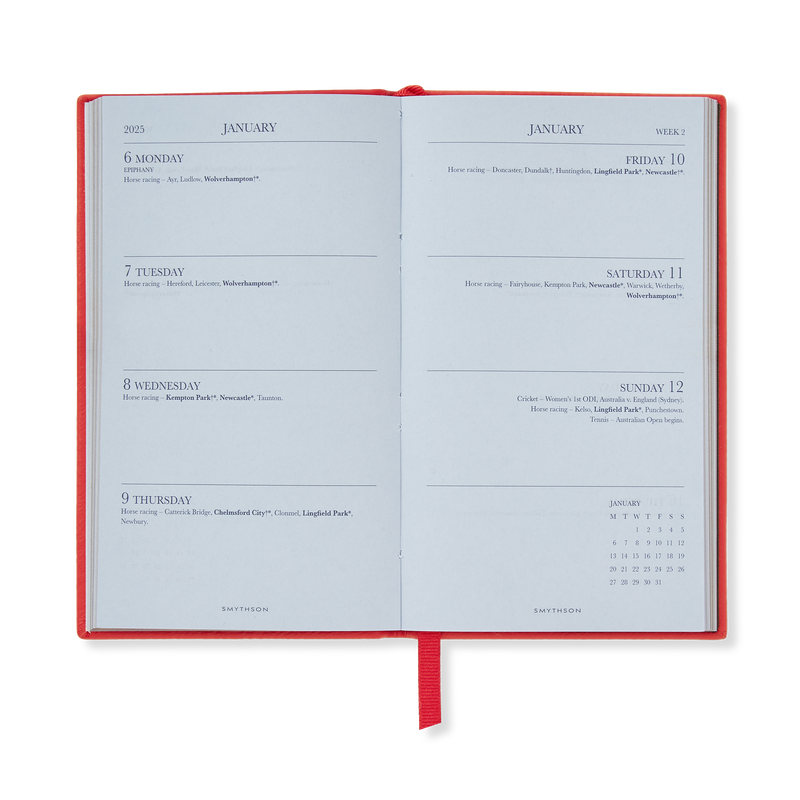 2025 Sporting Weekly Diary in Panama