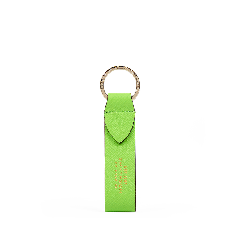 Keyring with Leather Strap in Panama