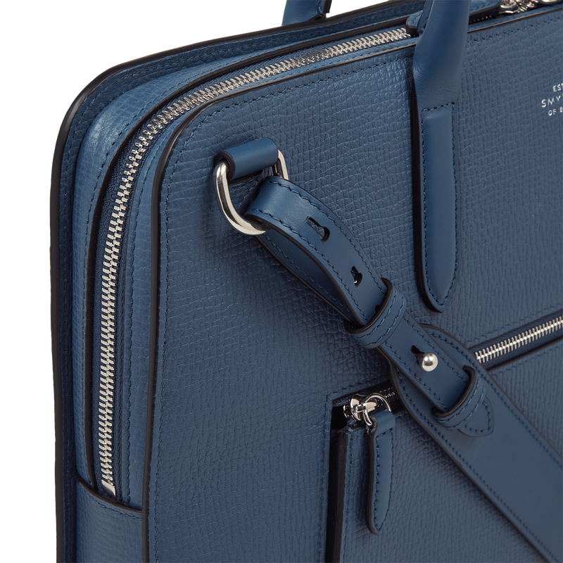 Ultra Slim Briefcase with Zip Front in Ludlow