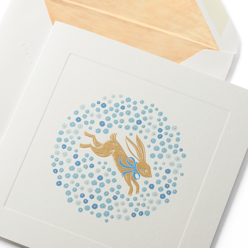 Smythson Spring Bunny Easter Egg Card