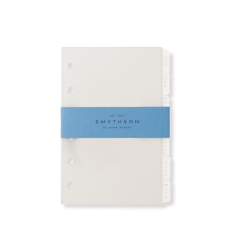 Ricambio indice A-Z per agenda organizer Bijou