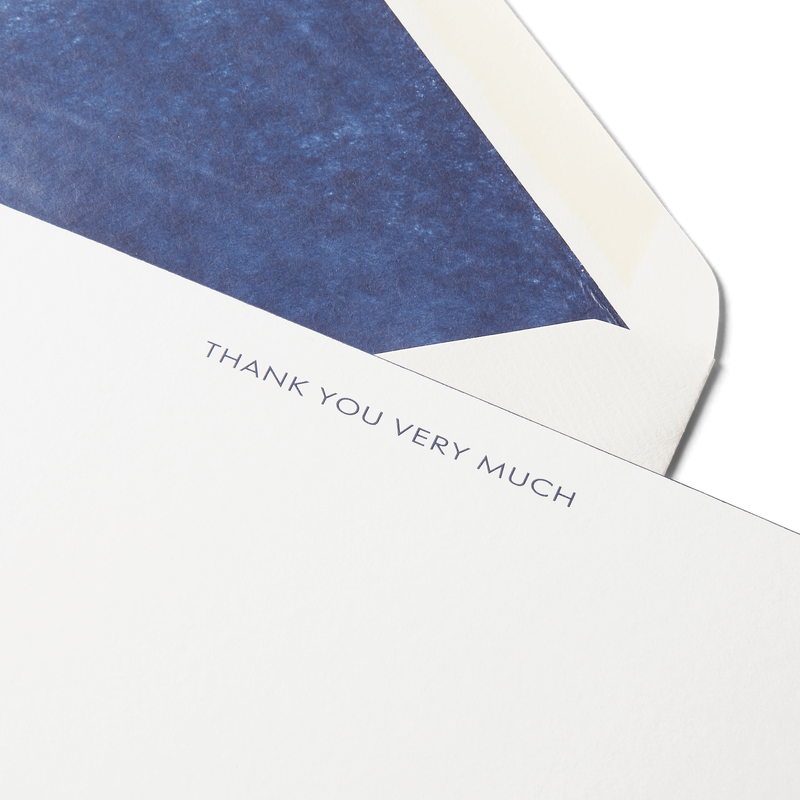 Thank You Very Much Correspondence Cards