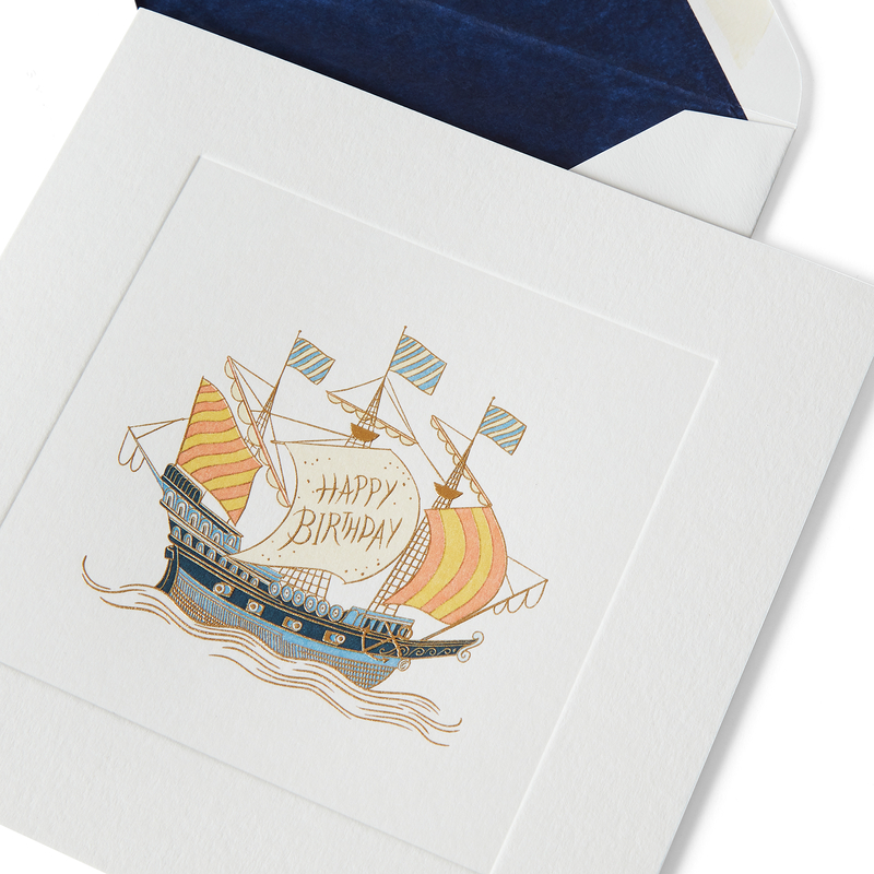 Birthday Boat Card