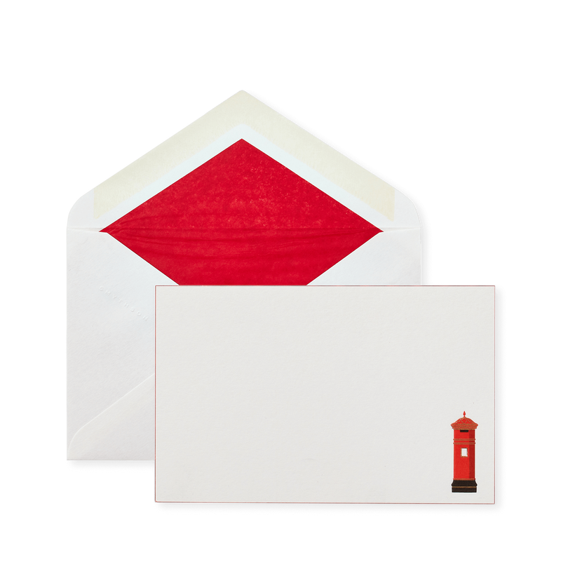 British Postbox Motif Correspondence Cards