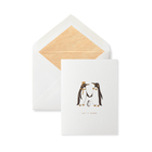 Let it Snow Penguins Christmas Card