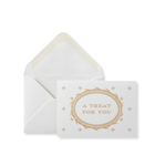 Set di biglietti per regalo di Natale "Treat For You"