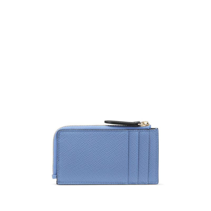 Smythson 3 Card Slot Coin Purse in Panama