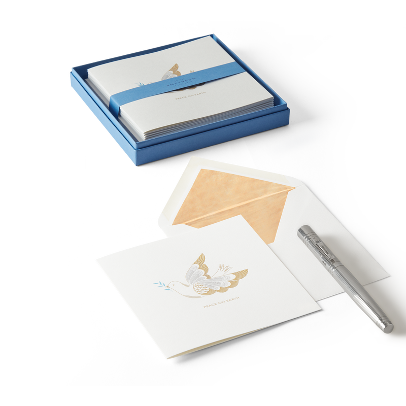 Smythson Dove Christmas Card Set
